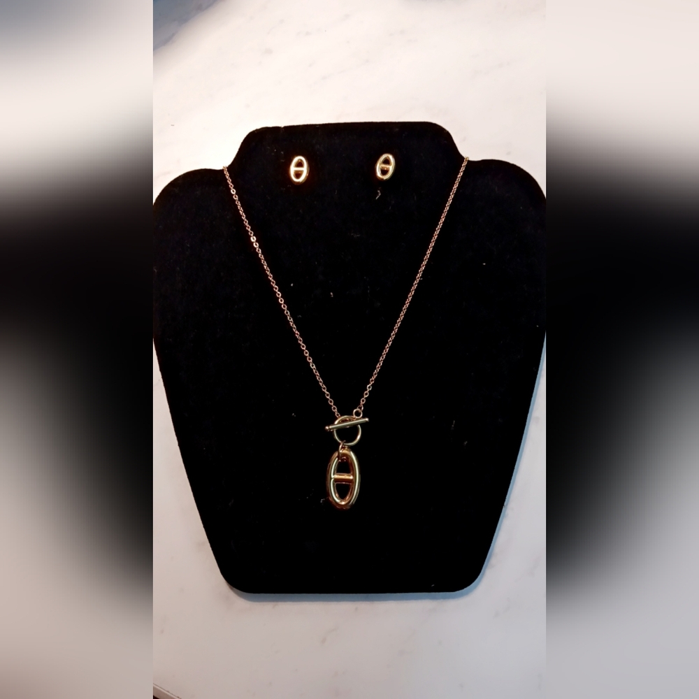 Stainless steel gold set